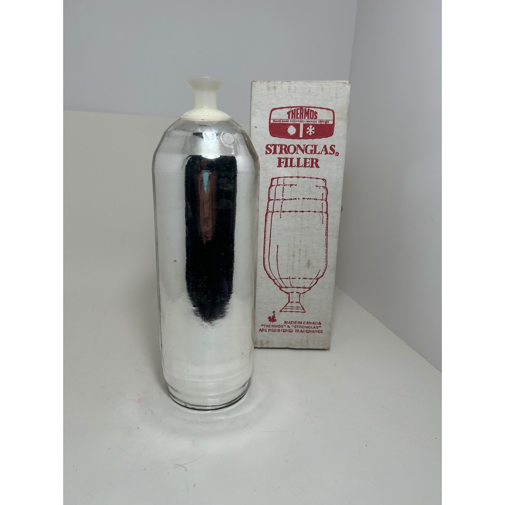 Vintage Thermos Stronglas Filler 64F Glass Replacement Vacuum Bottle Refill Box